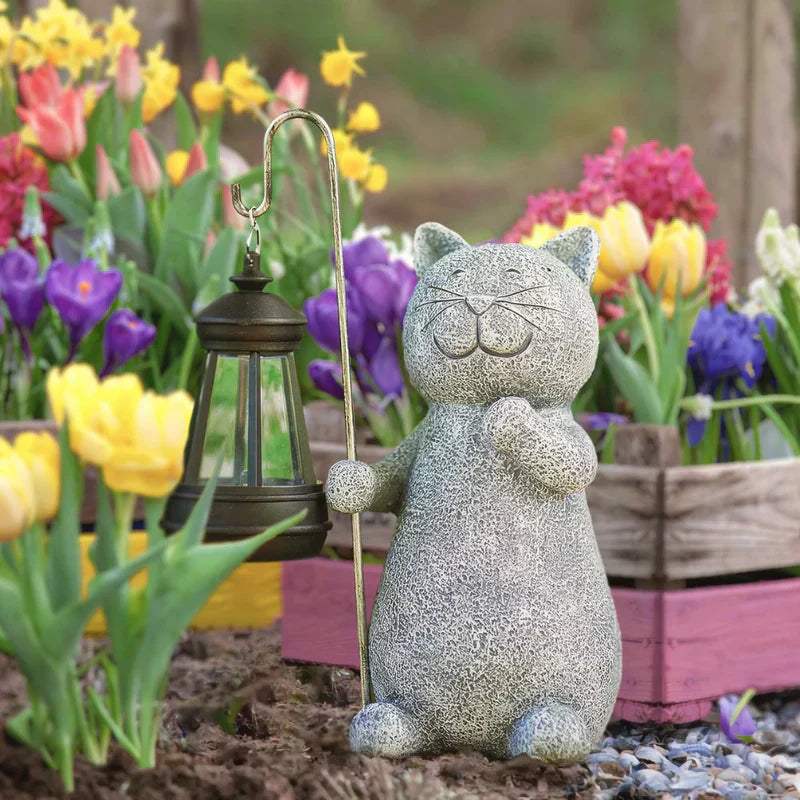 Solar-powered lighting | Cat figure | Weatherproof | Lumikitty