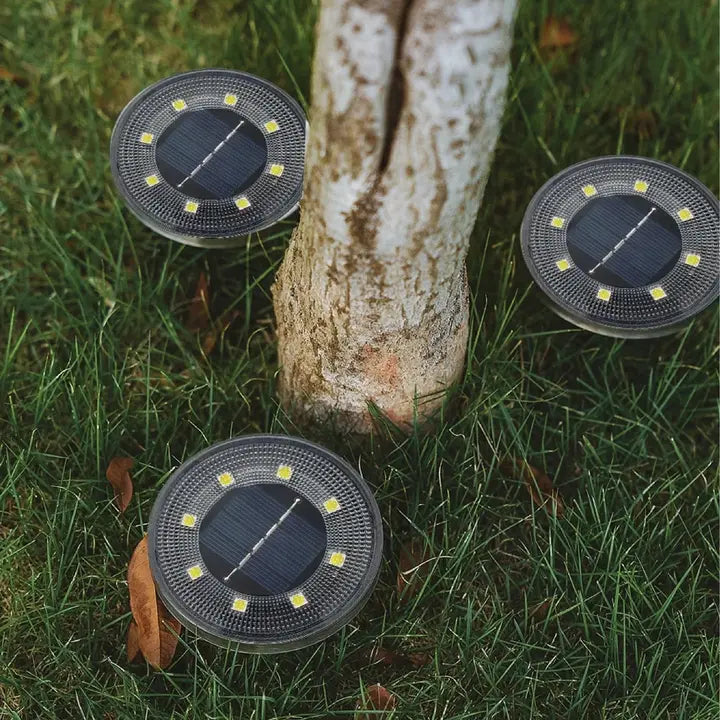 Solare Garten-Bodenleuchten | Automatischer Dämmerungssensor | Wetterfest | SolarPfad