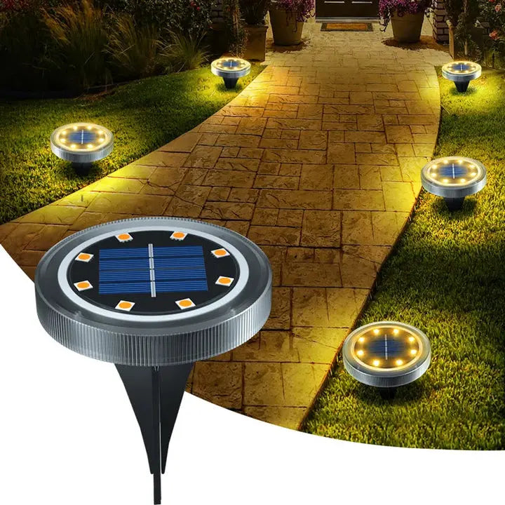 Solare Garten-Bodenleuchten | Automatischer Dämmerungssensor | Wetterfest | SolarPfad