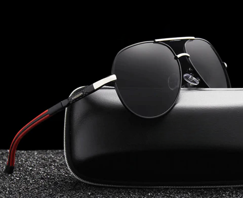 Sonnenbrille Herren polarisiert UV400 | Metallrahmen Pilotenform | Entspiegelt | Lennart