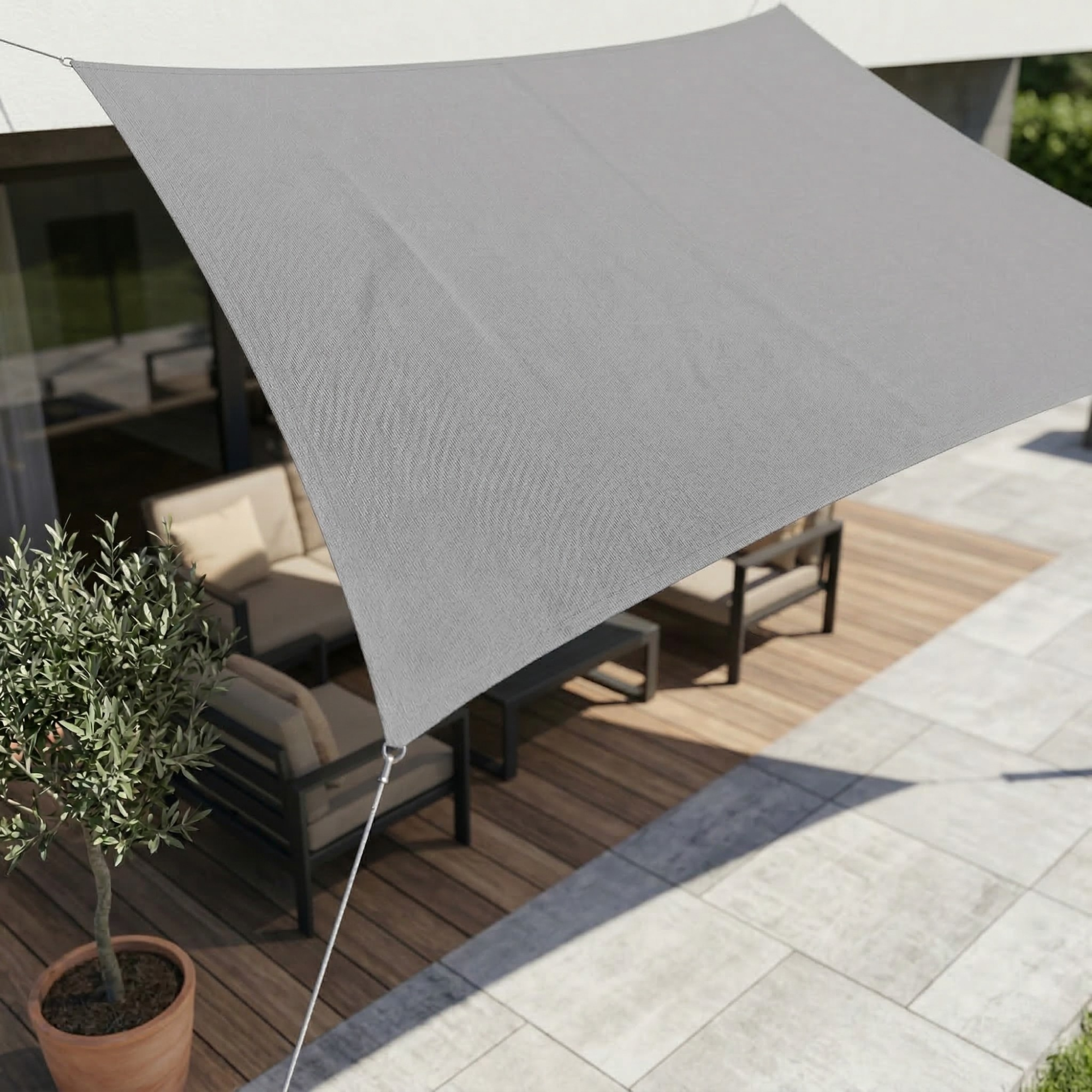 Sonnensegel Rechteckig Wasserdicht | Wasserdichtes Outdoor Gewebe | UV Schutz | SkyCover