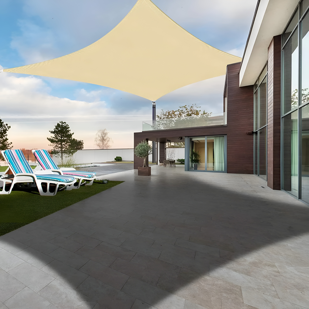 Sonnensegel Rechteckig Wasserdicht | Wasserdichtes Outdoor Gewebe | UV Schutz | SkyCover
