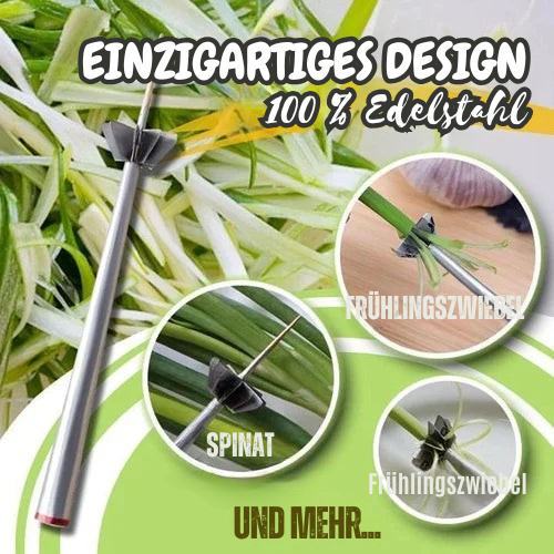 Spiralschneider | 360 Grad Edelstahlklingen | Gleichmäßige Kräuter und Gemüsestreifen | SwiftSlice