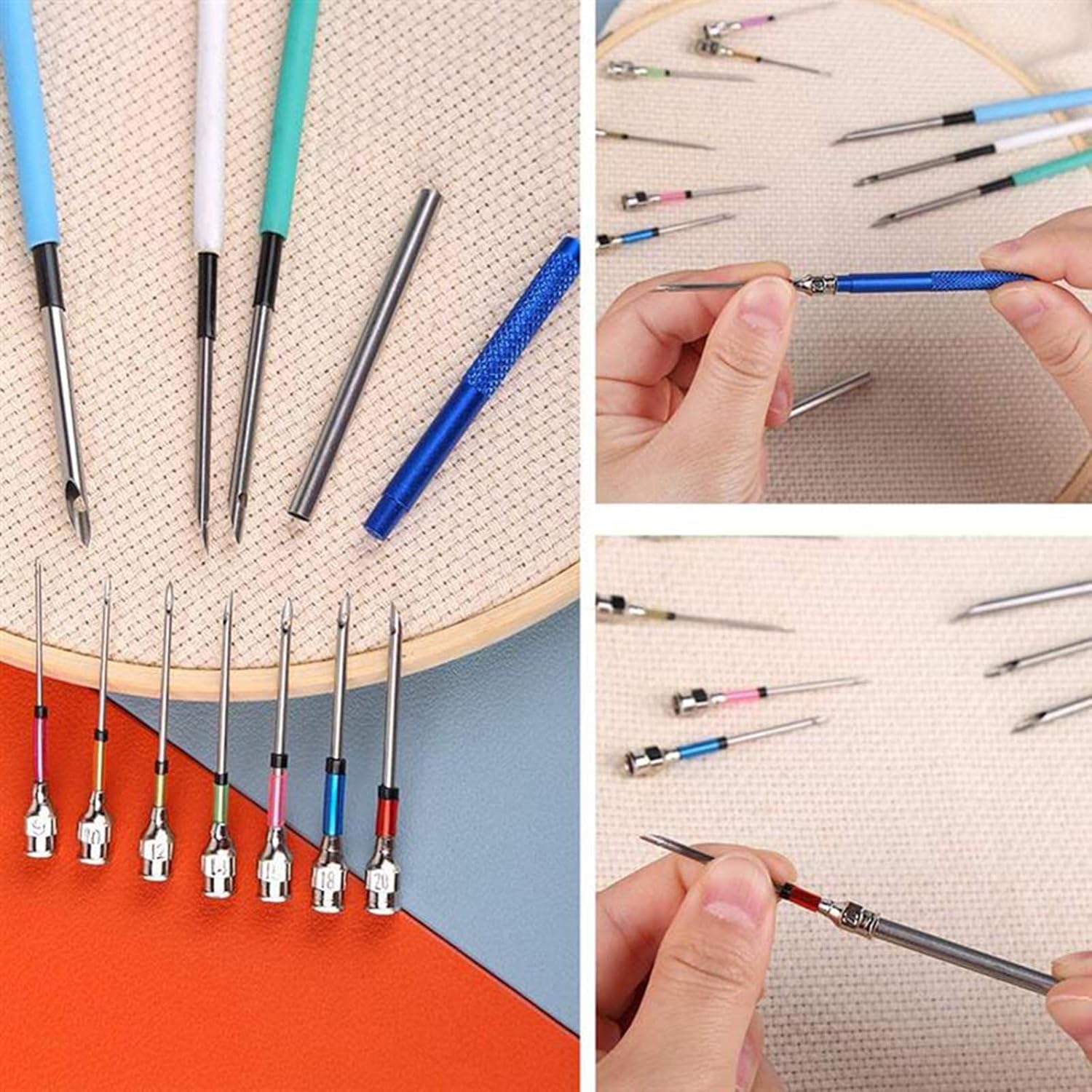 Stickerei | Ergonomisches Nadelset | Handschonend & Vielseitig | ThreadEase