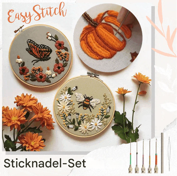 Sticknadel-Set | Einfaches Sticken | Farbcodierte Nadeln | EasyStitch