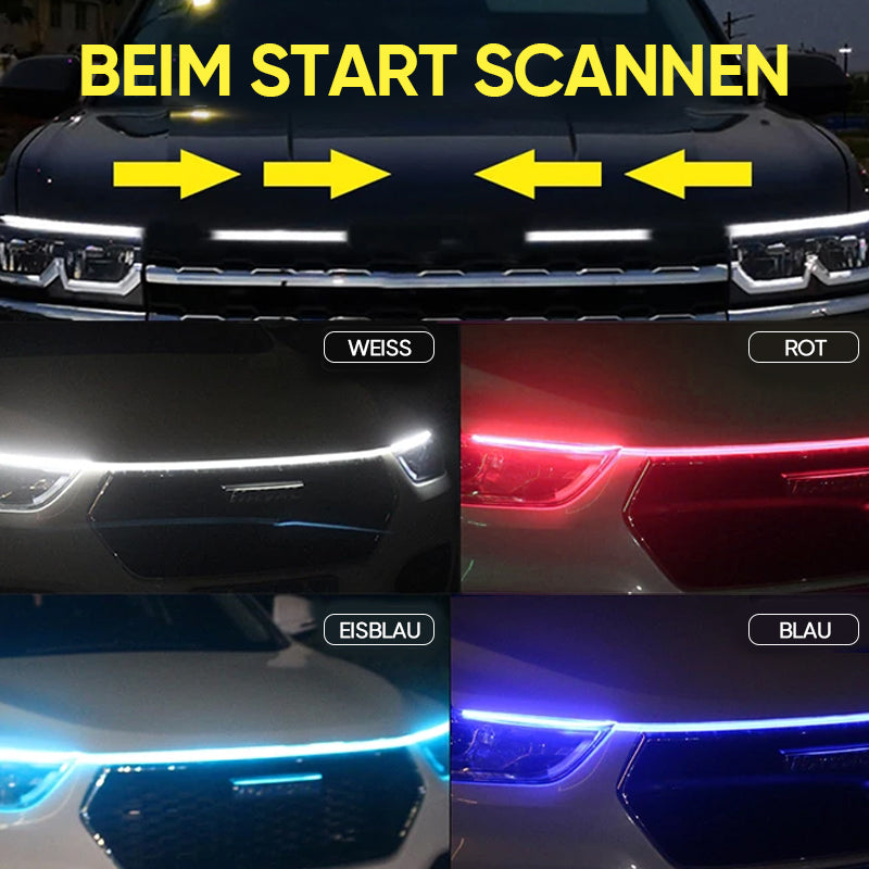 Streifen Licht | Auto Haubenleuchte | Flexibel und wasserdicht | GlowHood