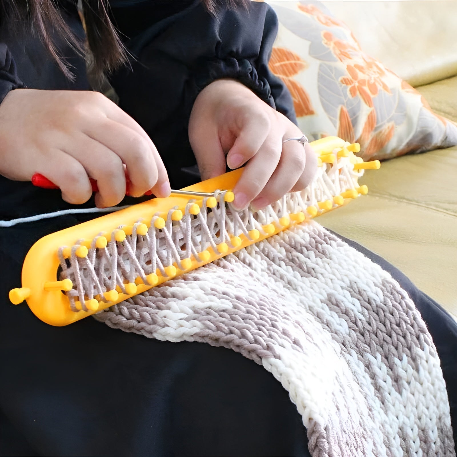 Strickrahmen ohne Nadeln | Einfache Wickeltechnik | Tragbares System | LoopCraft