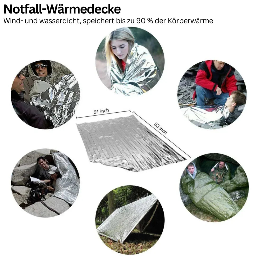 Notfall- und Survival-Set 38-teilig | Molle-kompatible Tasche mit 38 Werkzeugen | Wasserfest für Camping und Wandern 7