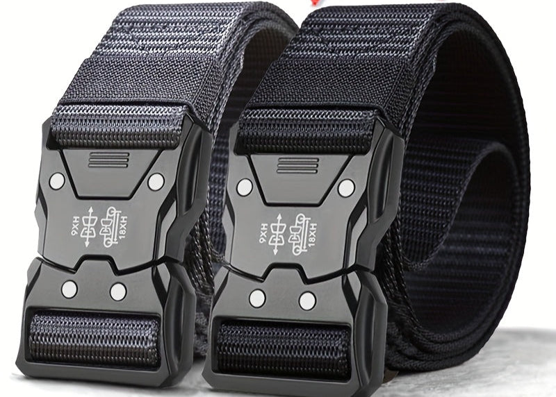Taktischer Nylon Gürtel | Schnellverschluss | Robuste Steckschnalle | ClickGrip