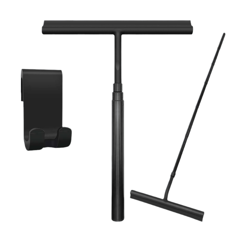 Teleskop Duschabzieher | Ausziehbarem Stiel | Streifenfrei für Fenster | ReachClean