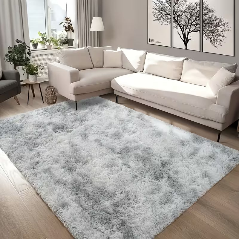 Teppich Wohnzimmer | Hochflor Teppich | Weich & Rutschfest | Softora