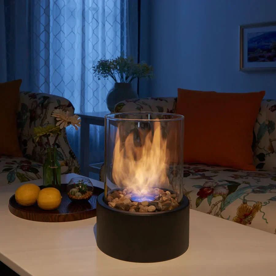 Tischkamin indoor | Tischfeuer mit echtem Flammenspiel | Rauchfrei für Innen und Außen | CosyFlame