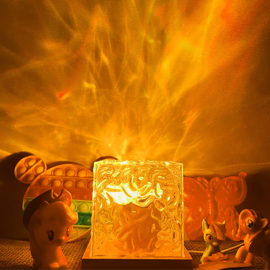Tischlampe | Farbwechsel und dimmbar | Entspannendes Ambientelicht | AuroraGlow