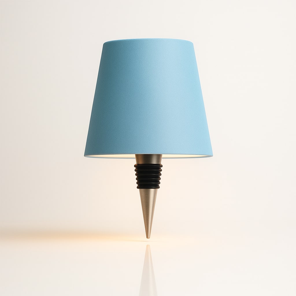 Tischlampe | Flaschenlampen Aufsatz | Kabellos dimmbar | LumiFlasche