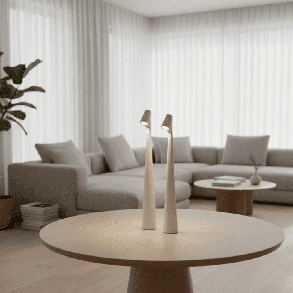 Tischlampe | Kabellose Designer LED | 3-Stufen Touch-Dimmung | Sydney