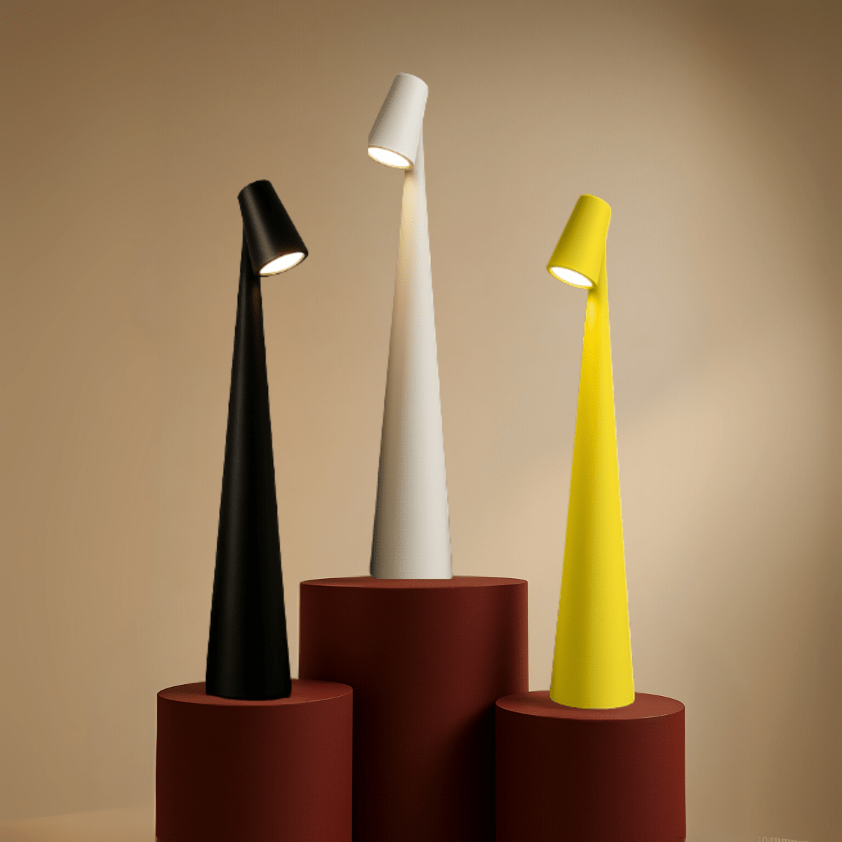 Tischlampe kabellos | Dimmbar | LED Warmweiß | GlowPort