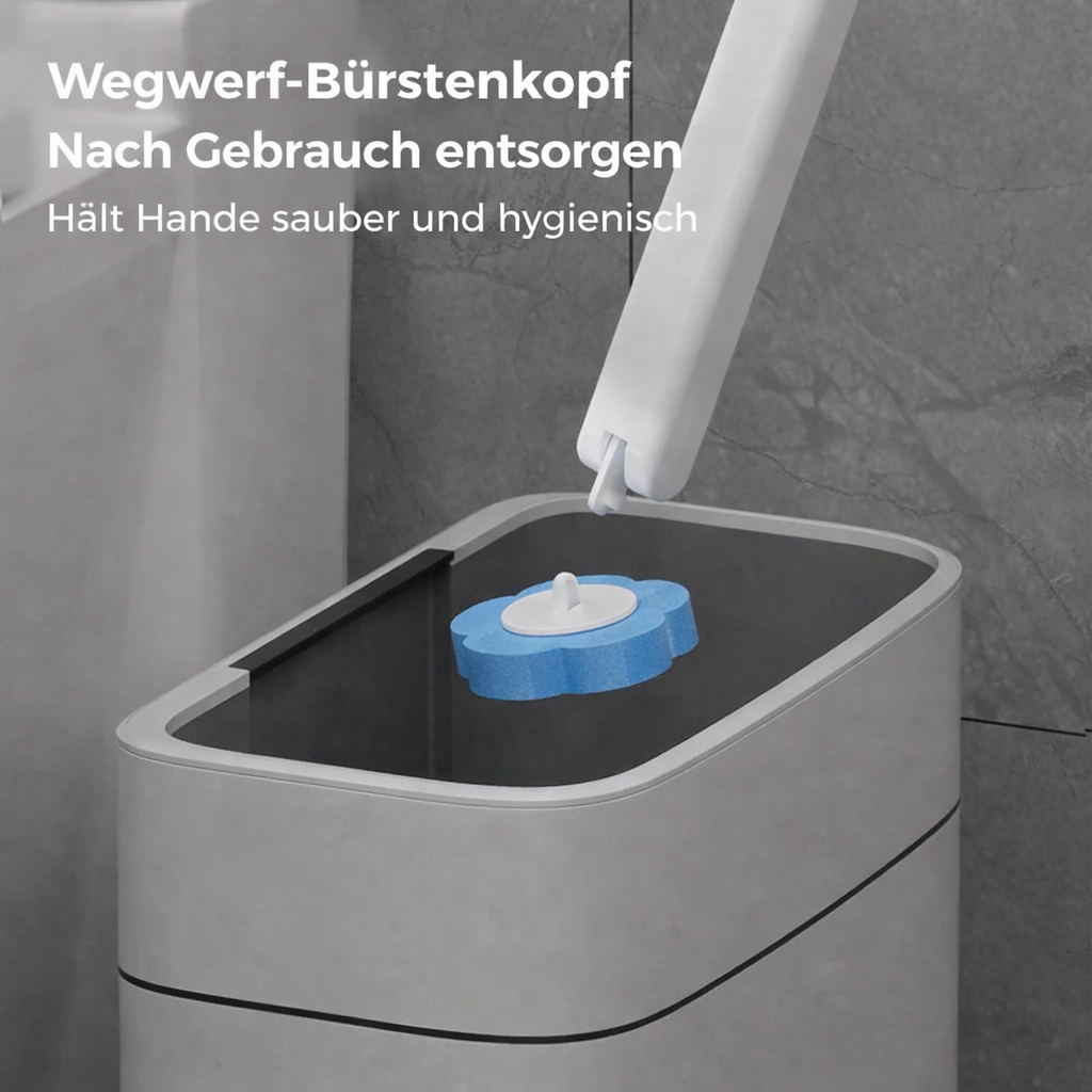 Toilettenbürste Set | Hygienische Reinigung | Einweg Reinigungssystem | CleanDrop
