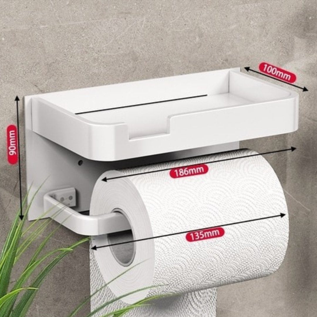 Toilettenpapierhalter | Wandmontage | Metallhalter | BathLine