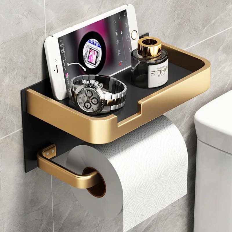 Toilettenpapierhalter | Wandmontage | Metallhalter | BathLine