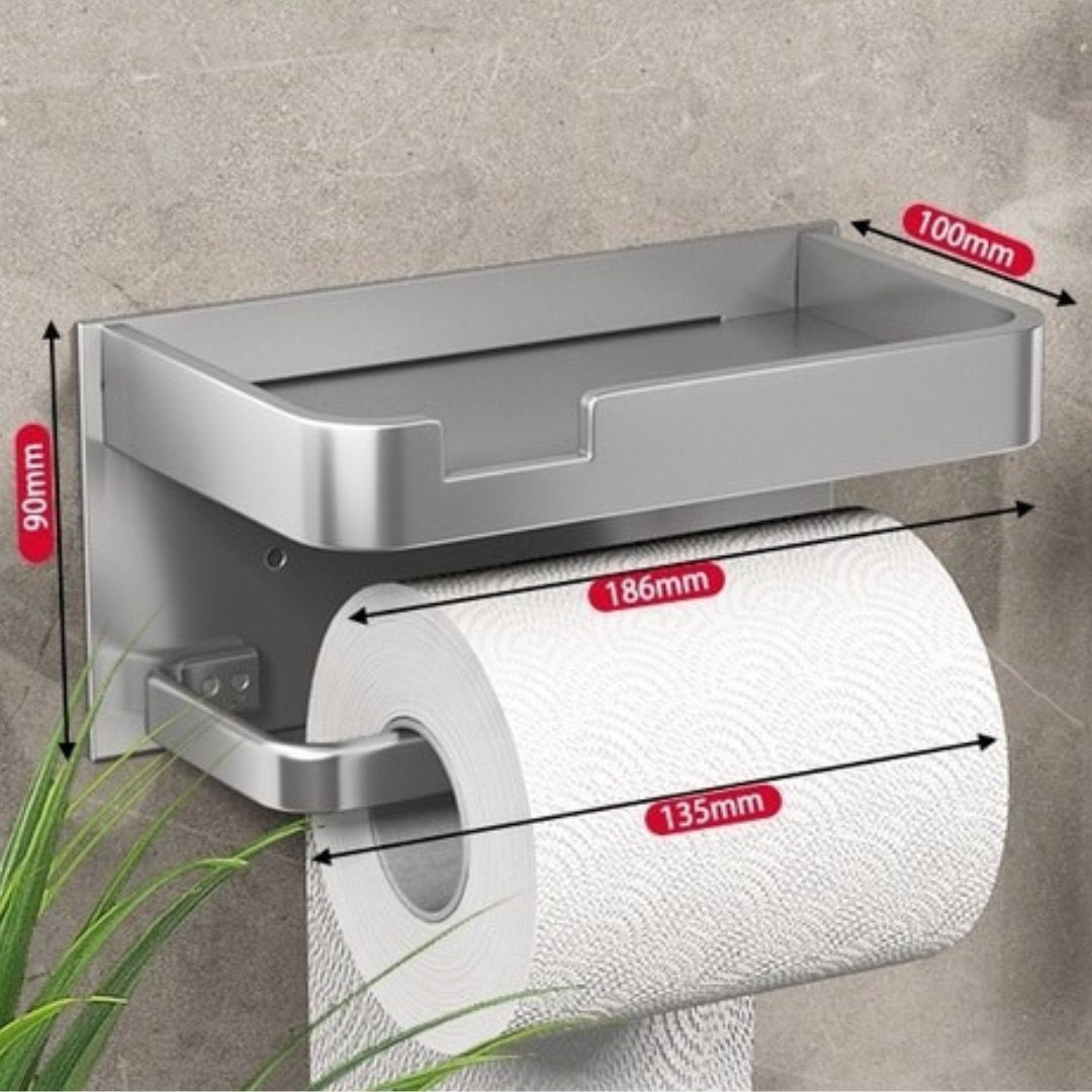 Toilettenpapierhalter | Wandmontage | Metallhalter | BathLine