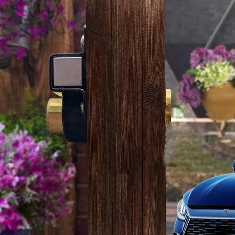 Torschloss mit Schlüssel | Rostbeständig | Federbolzen | GateSecure