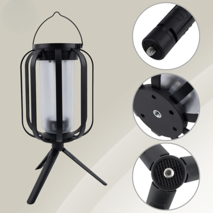 Tragbare LED-Laterne | Sanftes Licht | Stehend oder Hängend | CampGlow