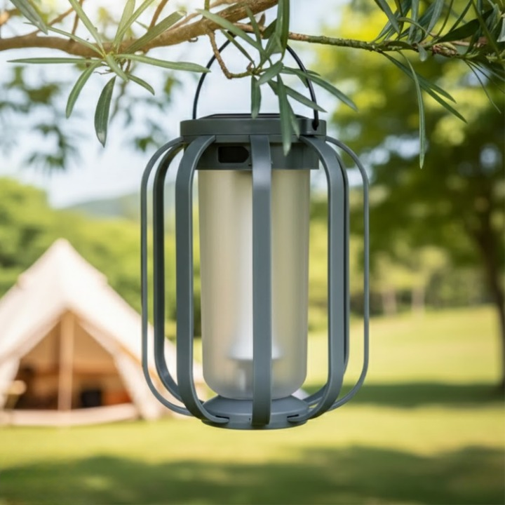 Tragbare LED-Laterne | Sanftes Licht | Stehend oder Hängend | CampGlow