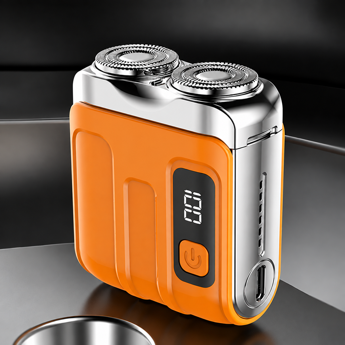 Portable Mini Electric Shaver | With Dual Blade Head | Beard Sensor & LED Display | PocketEdge