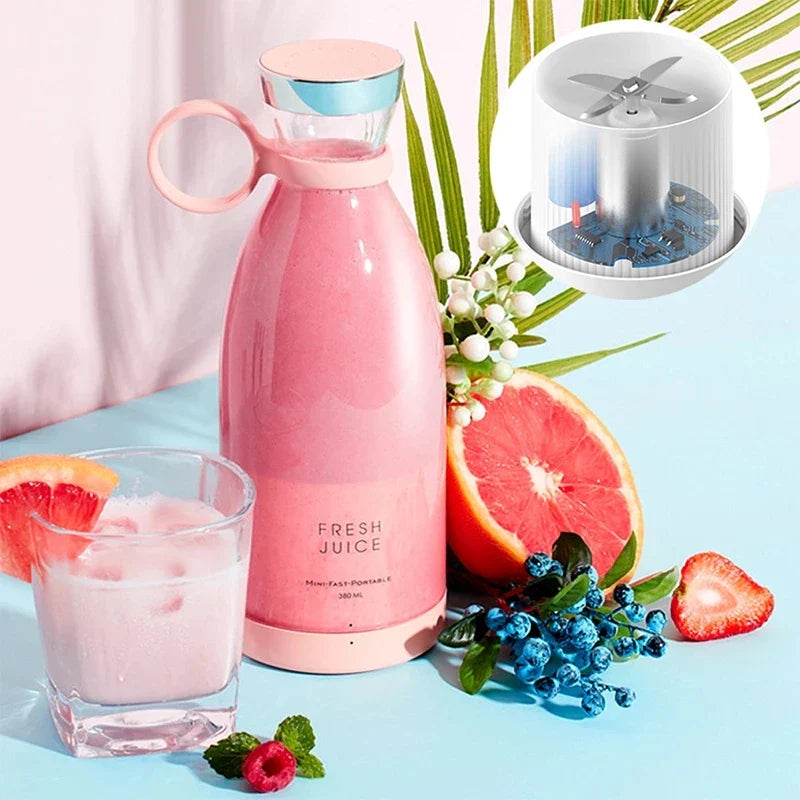 Tragbarer Mini Mixer | USB Smoothie Maker To Go | Kabelloser Entsafter für Smoothies & Shakes | Blendio
