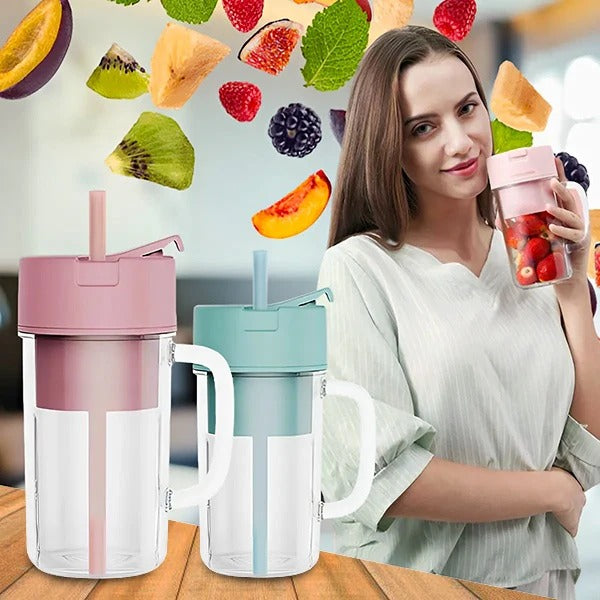 Tragbarer Mixer USB | Sechs Klingen Power | Auslaufsicherer Trinkbecher | GoSmooth