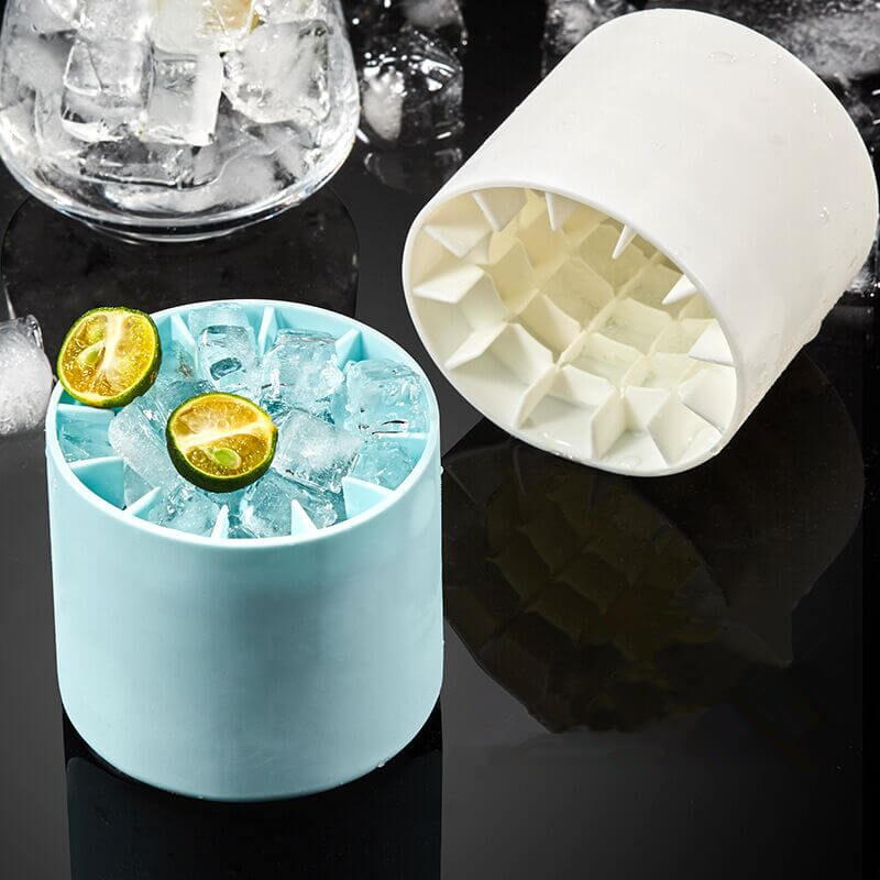 Bærbar silikon-isbitform | Mattrygg silikon og ABS | Frostcup