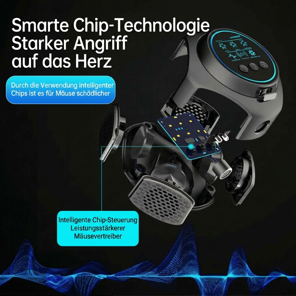 Ultraschall Wespen, Bienen & Mäuse Vertreiber | Schwarz oder Weiß | Steckdose | PestWave
