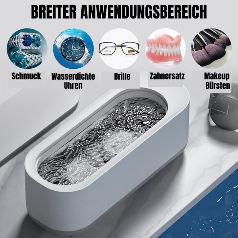 Ultraschallreiniger | 360° Tiefenreinigung | Für Schmuck & Brillen | Tragbar | SonicPure