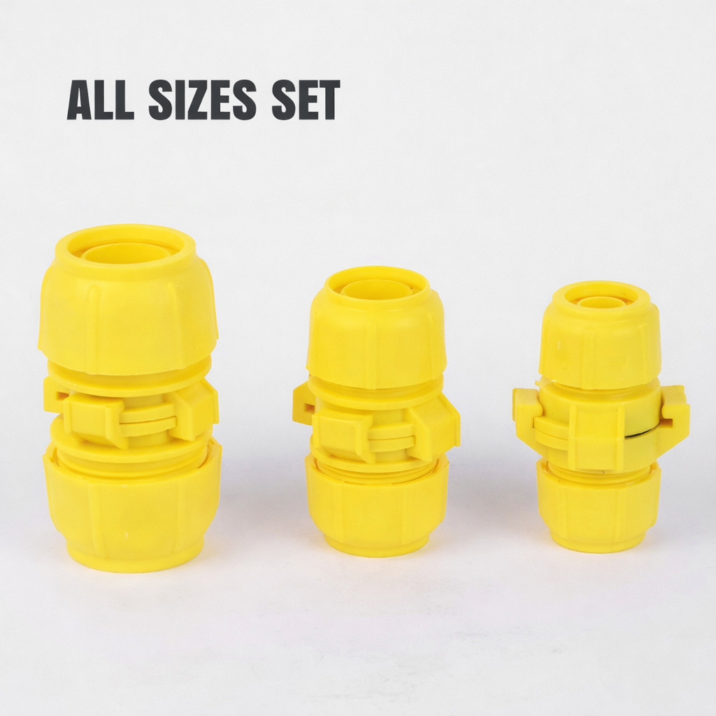 Yleismallinen letkuliitin | Vuotamaton tiiviste | Yleiskäyttöinen puutarhakasteluun | FlowSnap