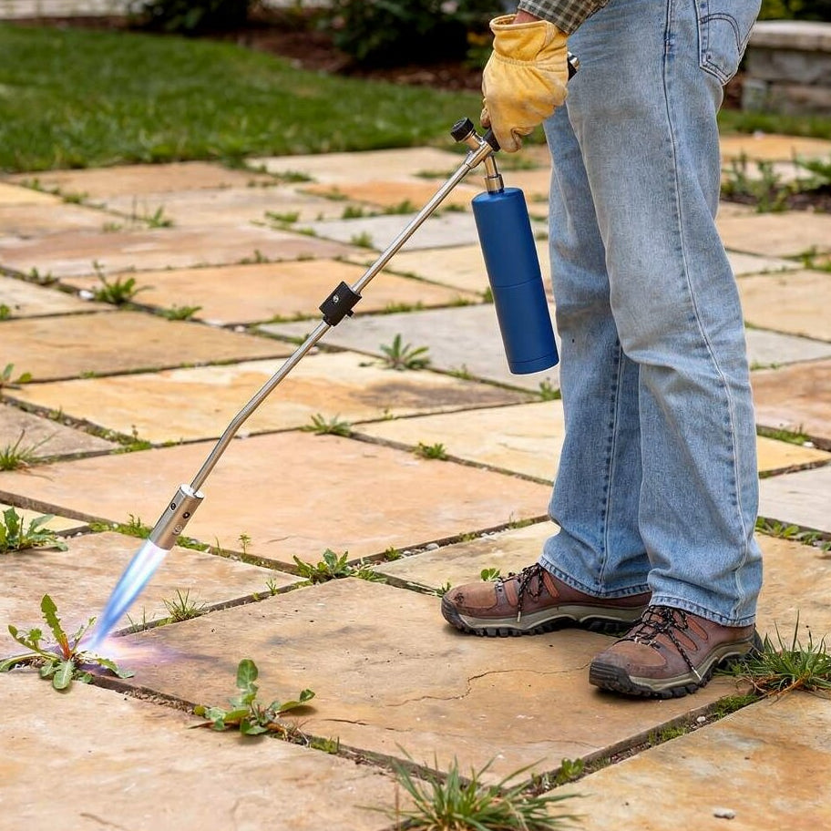 Unkrautbrenner | Chemiefreie Unkrautbekämpfung | Einstellbarer Flammenstab | Flammix