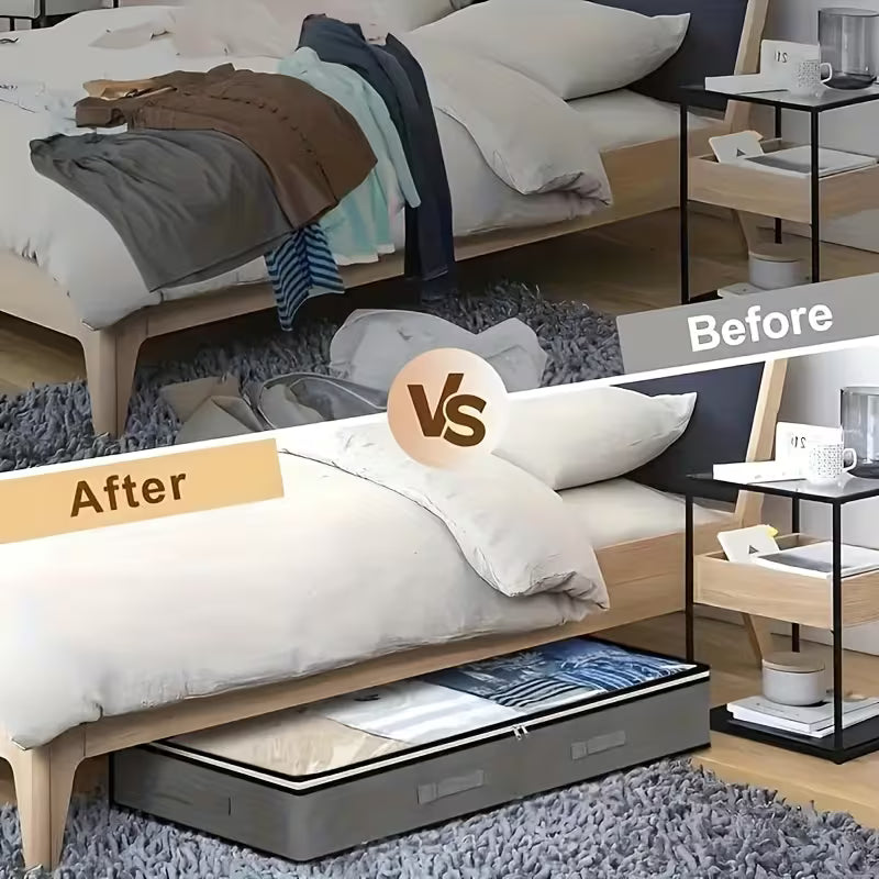 Torby do przechowywania pod łóżkiem | Składane oszczędzające miejsce | Przezroczysta pokrywa | SpaceNest