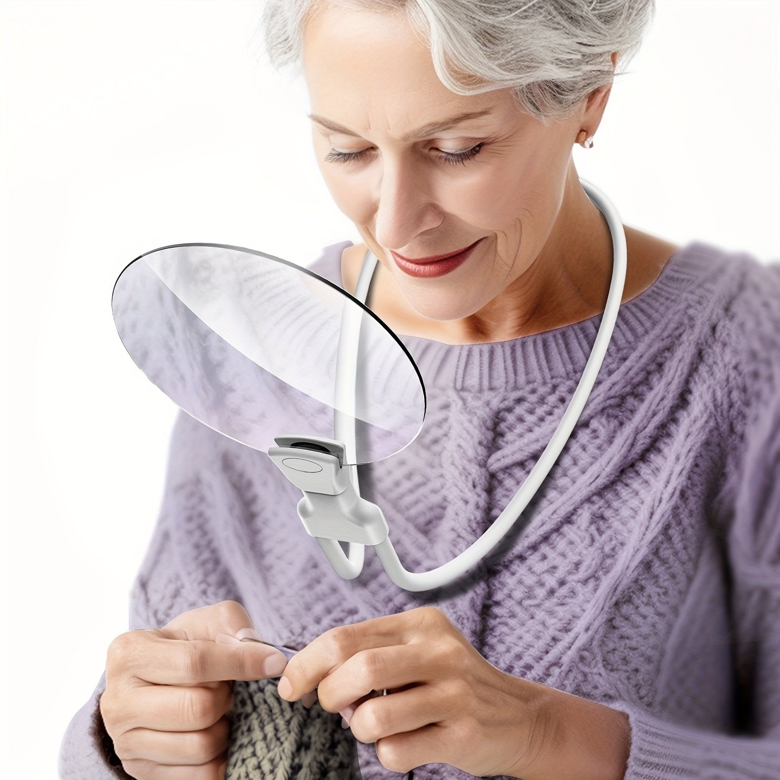 Vergrößerungsglas | Freihand Lupe | Flexibler Schwanenhals | FocusFree