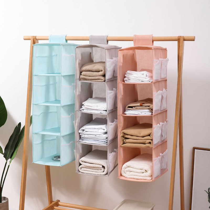 Vertikale Schrankaufbewahrung hängend | Etagen | Faltbar | Kleiderschrank Organizer | Stackly