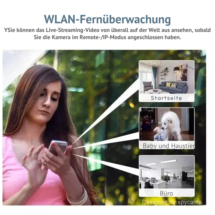 WLAN-Innenkamera | Nachtsicht & Bewegungserkennung | SecurePulse