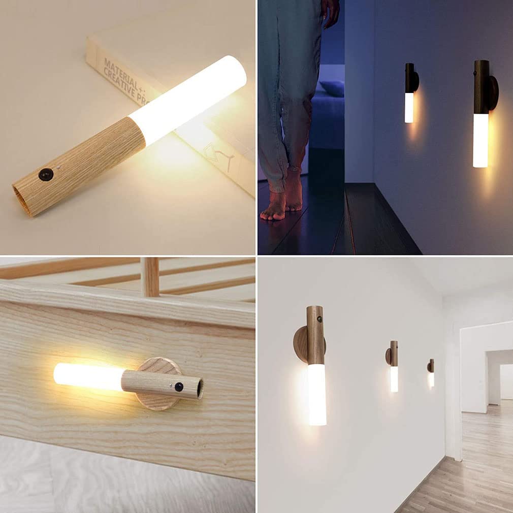 Wandleuchte | Bewegungssensor | Kabellos | Woodlamp