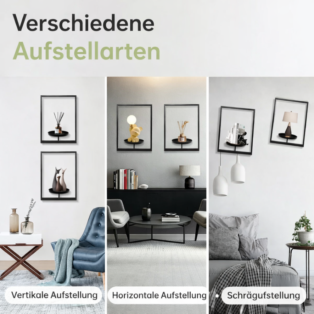 Wandpflanzenhalter | Modernes Metall-Design | Multifunktional & Platzsparend | WallBloom