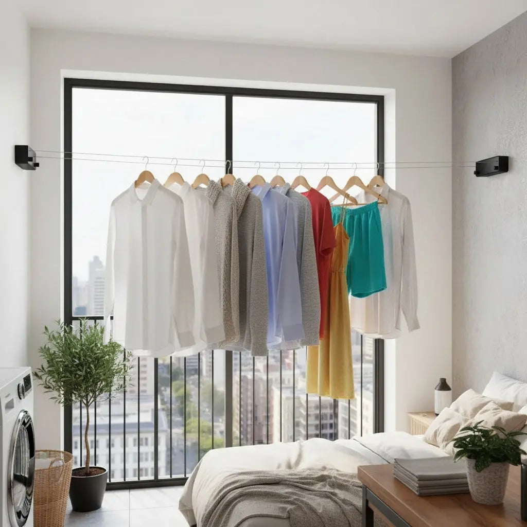 Wäscheleine | Wetterfestes | Wandmontage | LineaRoll