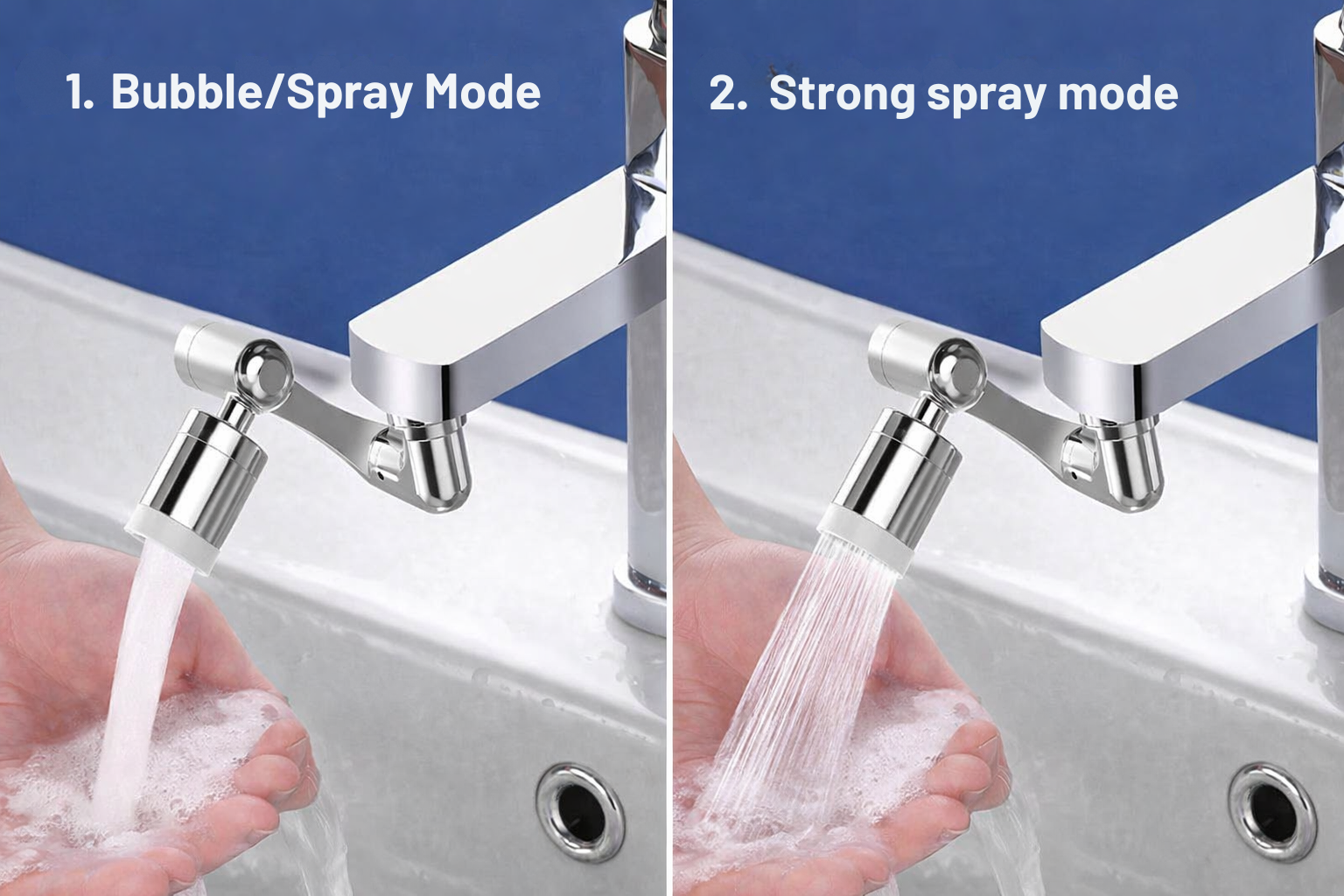 Wasserhahn Extender | 1080° Drehbar | 2 Wasser-Modi | FlexFlow
