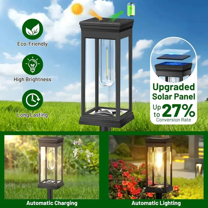 Wegeleuchten | Utomatische Dämmerungsschaltung | Wetterfest | GartenFaro