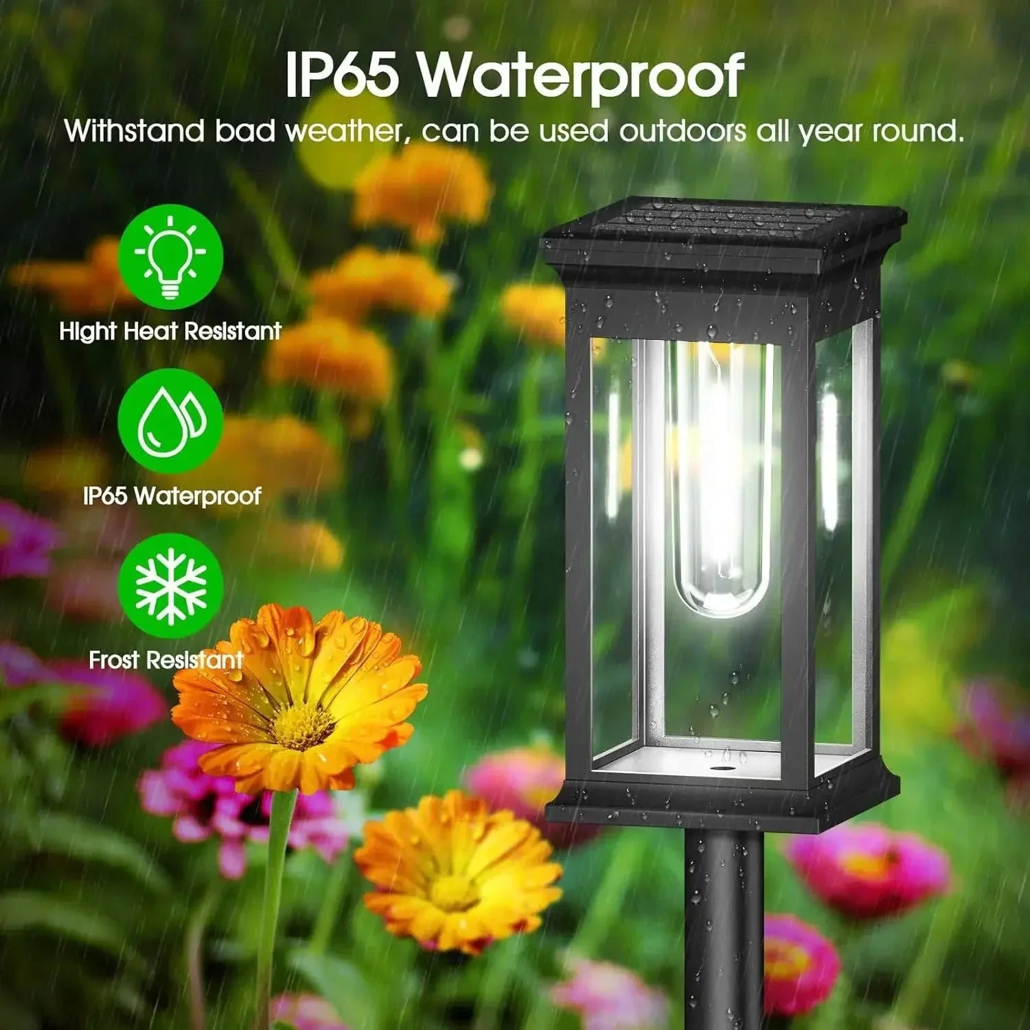 Wegeleuchten | Utomatische Dämmerungsschaltung | Wetterfest | GartenFaro