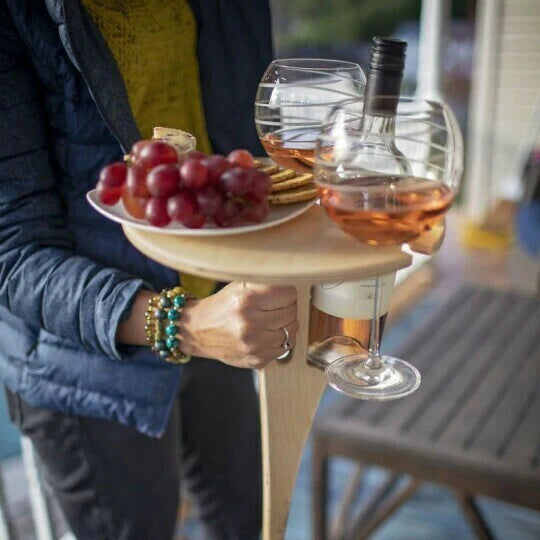Weinhalter | Wein Tisch Outdoor | Stabiler Halt & Sicherer Genuss | VinoStake