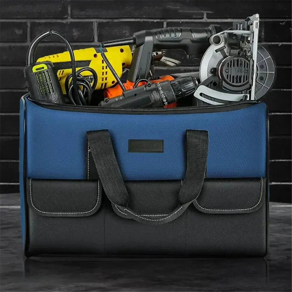 Werkzeugtasche mit Fächern | Wasserdichtes Oxford-Gewebe | Steht Von Selbst | WerkPro
