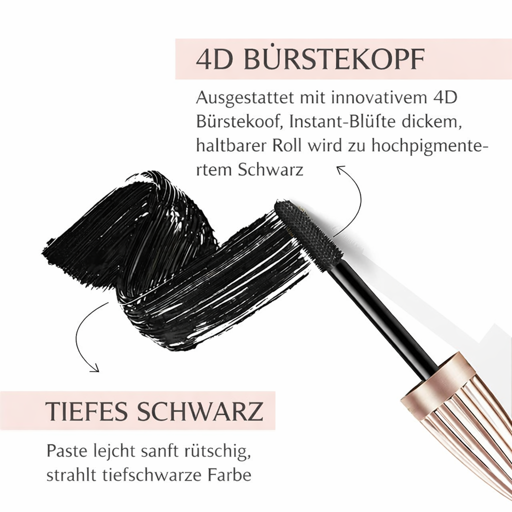 Wimpernverlängerung Mascara | Sofort mehr Länge & Volumen | Faser-Formel | BushaLash