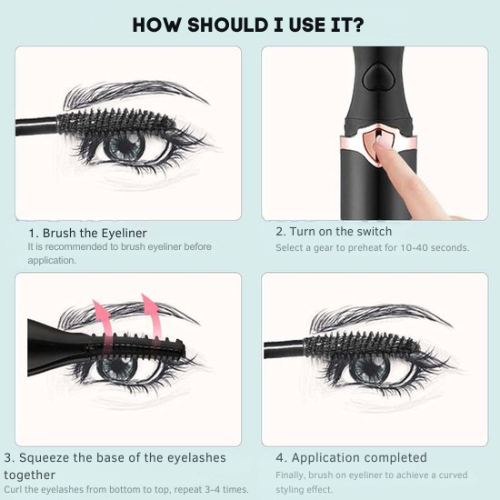 Wimpernzange | Elektrische Wimpernzange | 3 Temperaturstufen | Curluxe