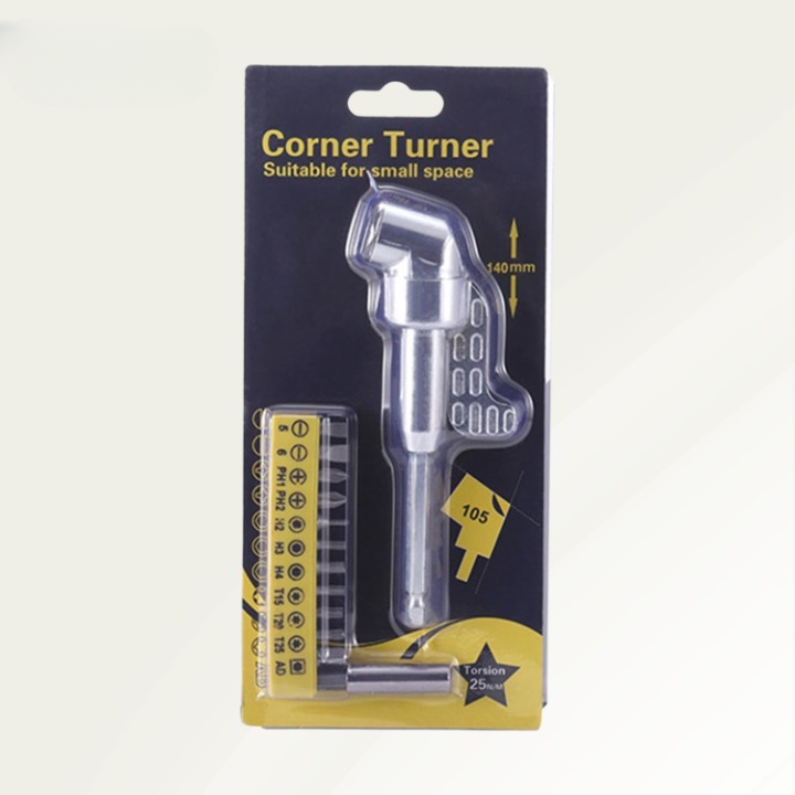 Winkelbohrer-Adapter | Für enge Stellen | Magnetische Bitaufnahme | AngleCraft